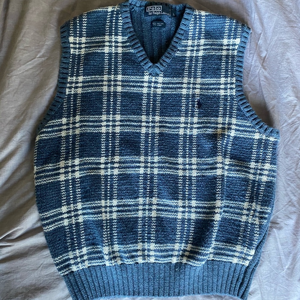 vintage polo sweater vest